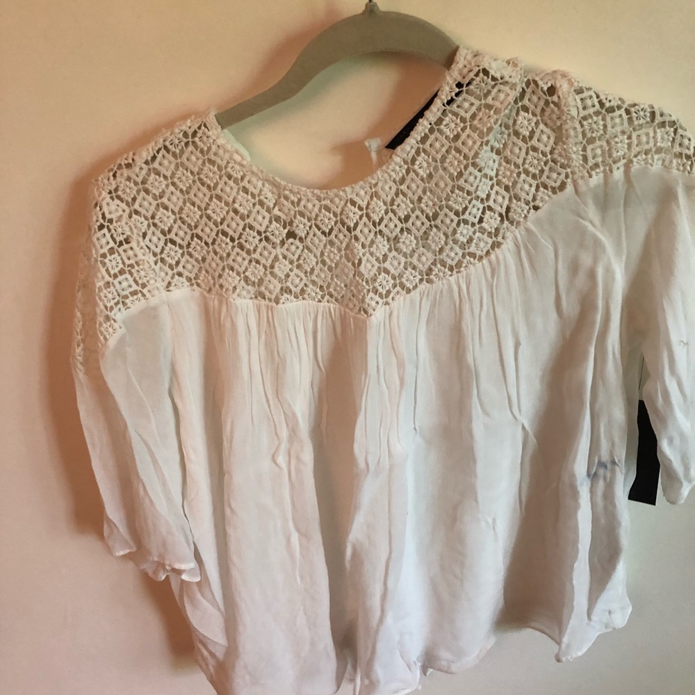 Zara white top